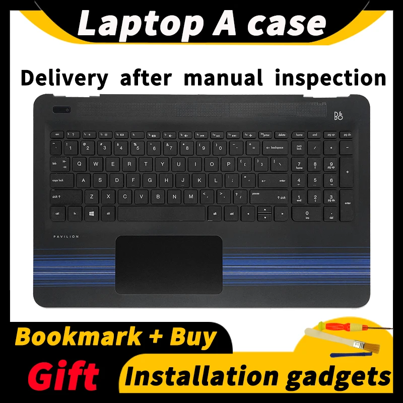 

For HP Pavilion 15-AU TPN-Q172 Q175 A case B case C case D case with backlit keyboard + touchpad Case 856026-001