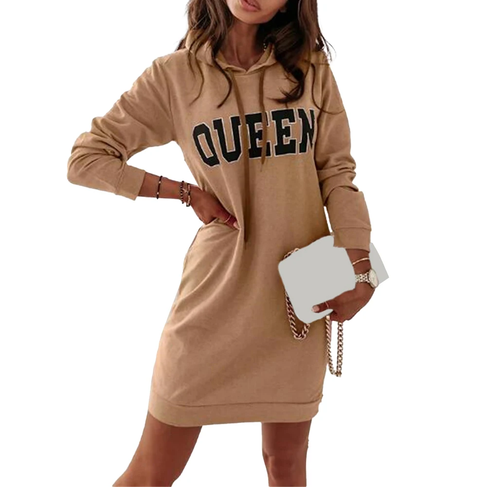 Dress Sweatshirt Dress Women's Fashionable Autumn Casual Hooded Sweatshirt Dress Loose Fit Long Sleeve Pullover
Dress Sweatshirt Dress Women's Fashionable Autumn Casual Hooded Sweatshirt Dress Loose Fit Long Sleeve Pullover