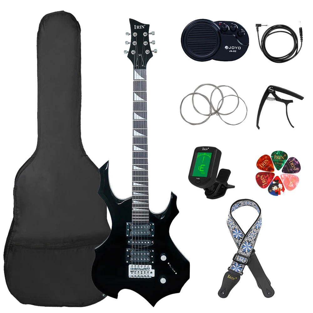 

IRIN 6 Strings Electric Guitar 24 Frets Maple Body Neck Electric Guitar Guitarra With Bag Amp Picks Guitar Parts & Accessory