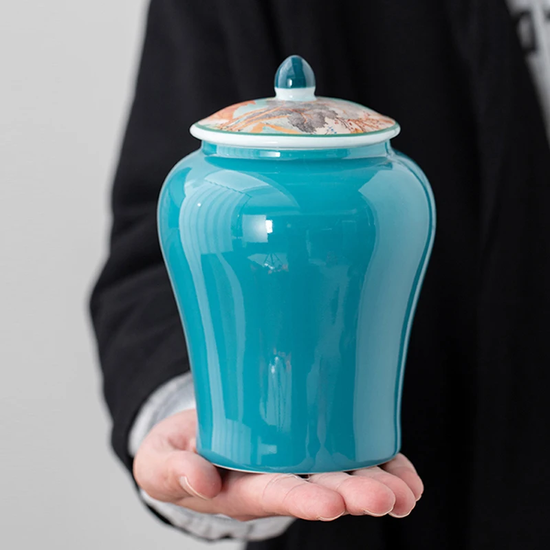 European Ceramic Tea Jar Delicate Double Jar Candy Dried Fruit Sealing Box Bedroom Table Top Decor Jewelry Box Vase Handicrafts
European Ceramic Tea Jar Delicate Double Jar Candy Dried Fruit Sealing Box Bedroom Table Top Decor Jewelry Box Vase Handicrafts