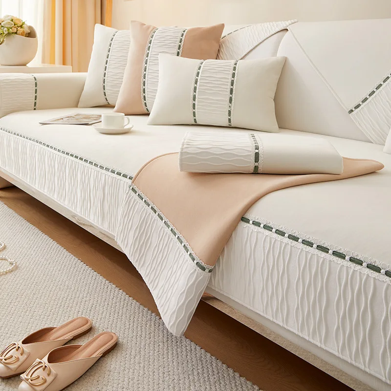 

Роскошная подушка для дивана из синели всесезонный универсальный чехол тканевое полотенце Современная Высококачественная Подушка нескользящий чехол для спинки дивана полотенце