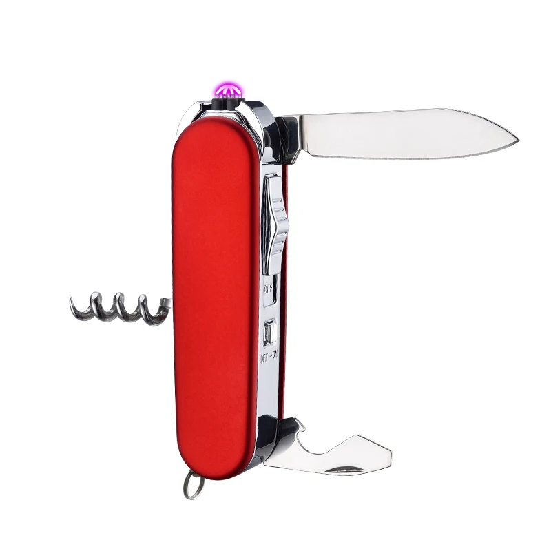 Outdoor Electric Arc Lighter USB Rechargeable Electricity Lighter Creative Multi-Function Igniter Knife Wine Opener Kitchen Tool
Outdoor Electric Arc Lighter USB Rechargeable Electricity Lighter Creative Multi-Function Igniter Knife Wine Opener Kitchen Tool