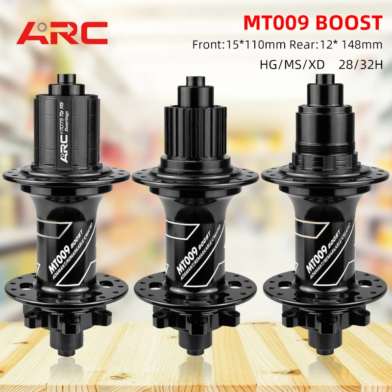 

ARC MT009 Boost Hubs 15x110 12x142 Rear Axle Bmx Bike Hub 28/32 Holes Mtb Bicycle Ratchet 11s HG Freehub Micro Spline 12v XD