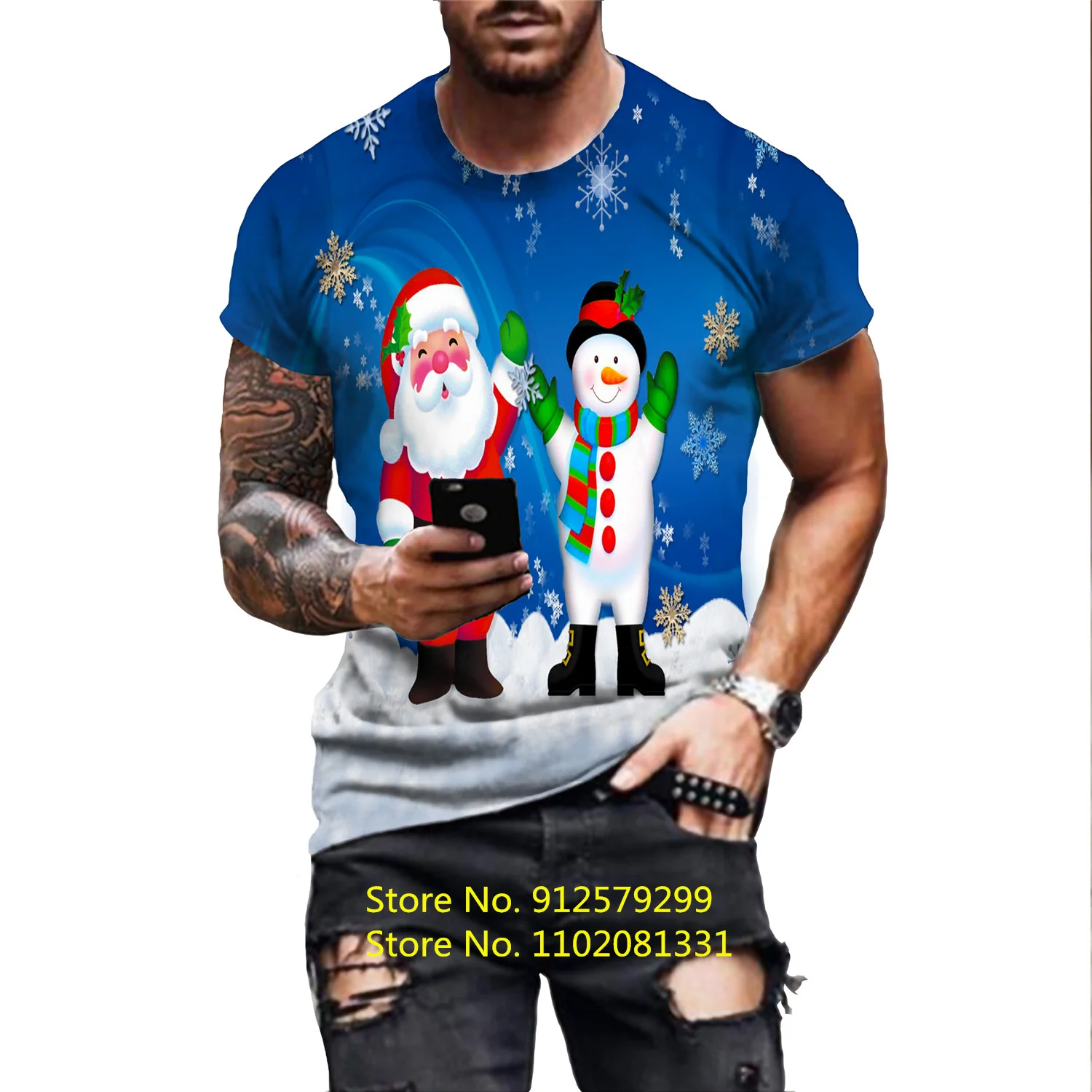 Men/Women Santa Claus 3d T Shirt Christmas Short Sleeves Cool Fashion Casual Print Tees Funny Tops
Men/Women Santa Claus 3d T Shirt Christmas Short Sleeves Cool Fashion Casual Print Tees Funny Tops