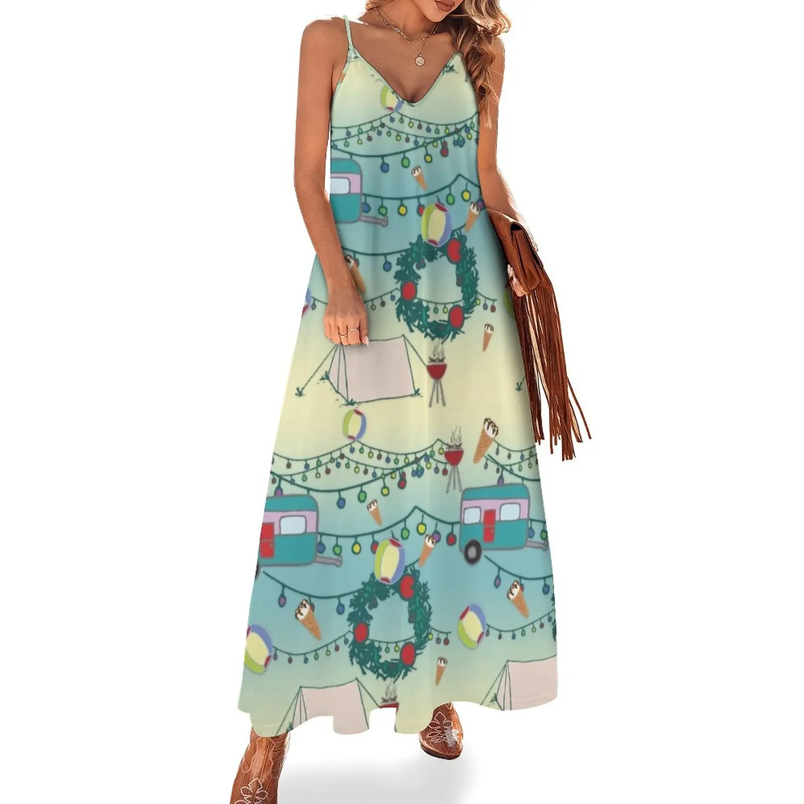 Kiwi Christmas Sleeveless Dress women's elegant loose dresses clothing women summer 2024 Women's dress summer women's suit
Kiwi Christmas Sleeveless Dress women's elegant loose dresses clothing women summer 2024 Women's dress summer women's suit
