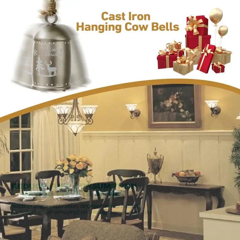 Cast Iron Hanging Cow Bells Metal Christmas Bells Ringable Iron Snowflake Bells Christmas Tree Ornaments For Christmas Tree
Cast Iron Hanging Cow Bells Metal Christmas Bells Ringable Iron Snowflake Bells Christmas Tree Ornaments For Christmas Tree