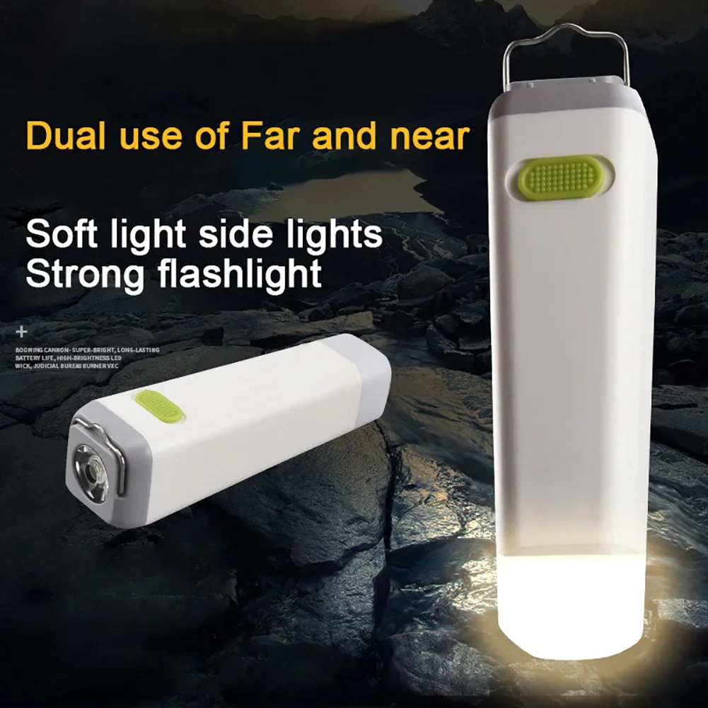 

3W Portable LED Cob Mini Flashlight 300LM High Brightness Outdoor Camping Powerful Far Range Tent Light With Hook