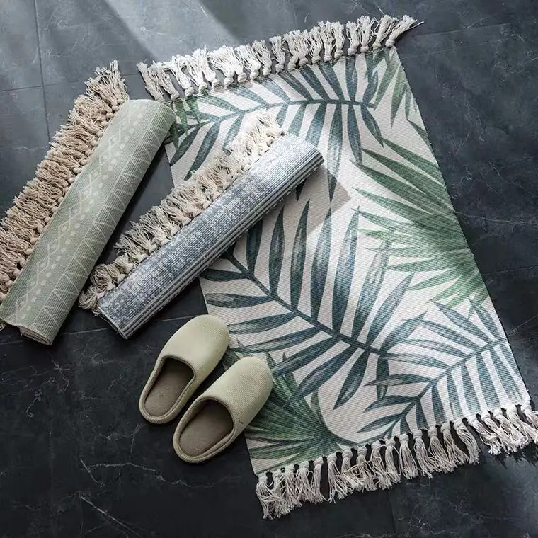 Nordic Cotton And Linen Rug Floor Ethnic Style Carpet Door Tassel Foot Small Rug Bedroom Geometric Rug For Living Room area rug
Nordic Cotton And Linen Rug Floor Ethnic Style Carpet Door Tassel Foot Small Rug Bedroom Geometric Rug For Living Room area rug