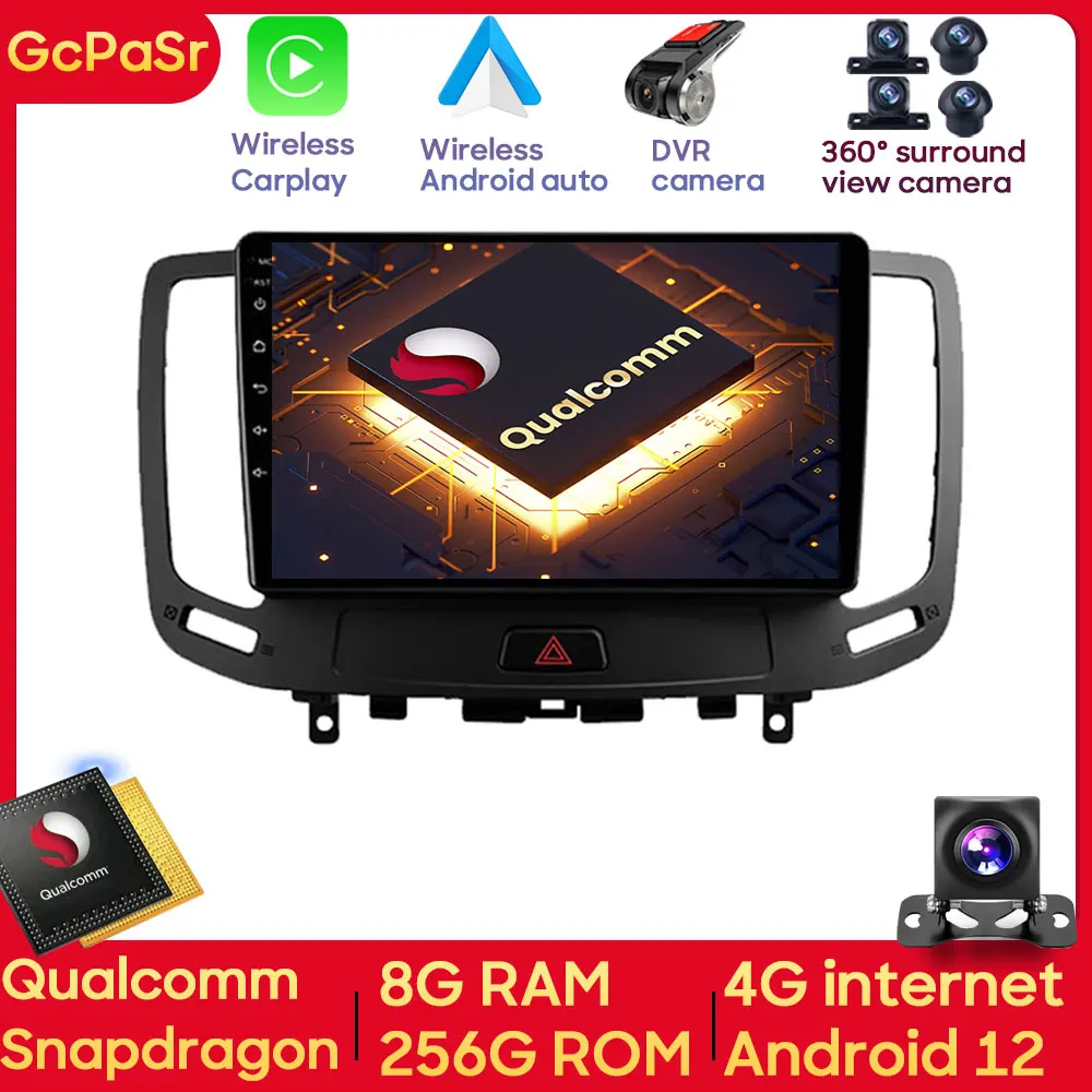 5G WIFI BT Auto Car Radio Player For Infiniti G4 G25 G35 G37 2006 - 2013 Android Navigation GPS Autoradio Audio Wireless Carplay
5G WIFI BT Auto Car Radio Player For Infiniti G4 G25 G35 G37 2006 - 2013 Android Navigation GPS Autoradio Audio Wireless Carplay
