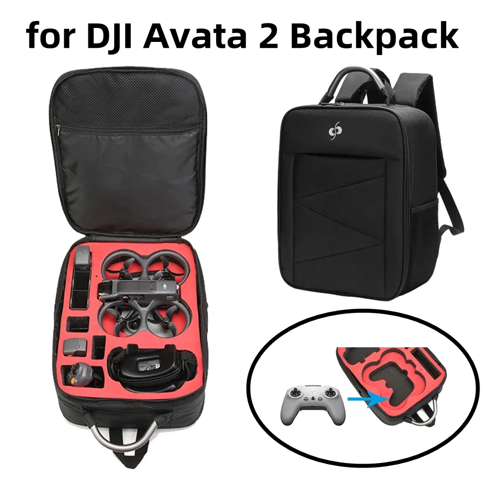

For DJI Avata 2 Backpack Large Capacity Carrying Case Outdoor Travel Storage Bag For DJI Avata 2 Drone Accessories
