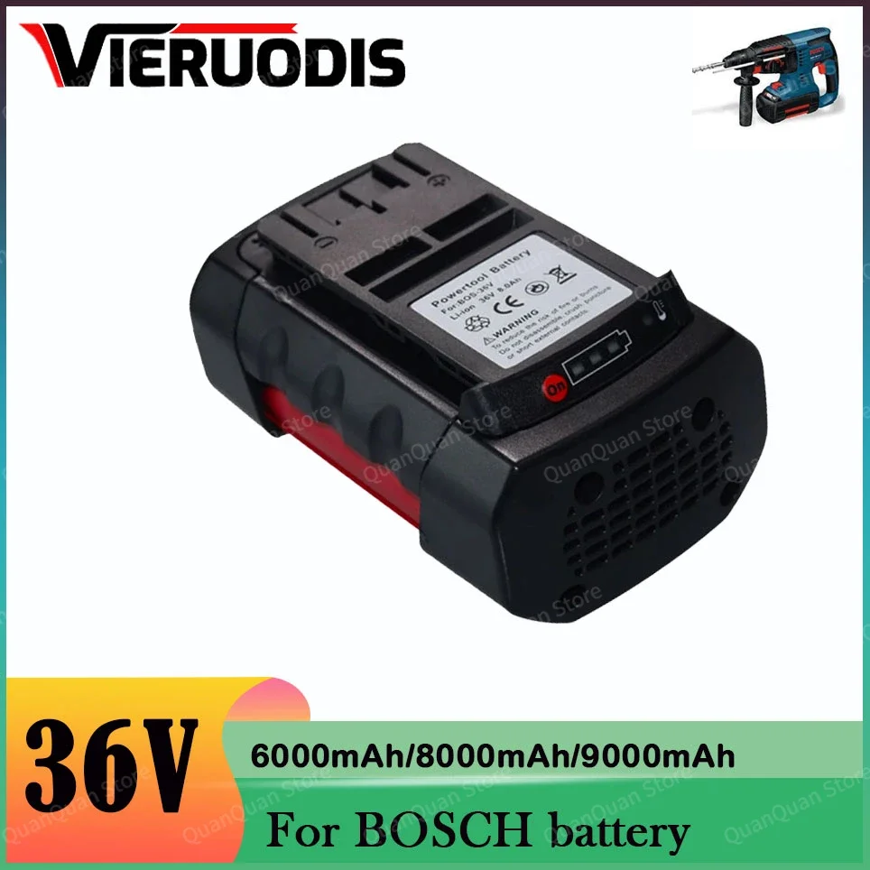 

For Bosch 36V 6.0Ah/8.0AH/9.0Ah Li-ion Replacement Battery D-70771 2607336003 2607336108 BAT836 BAT840 BAT810 Power Tool Battery