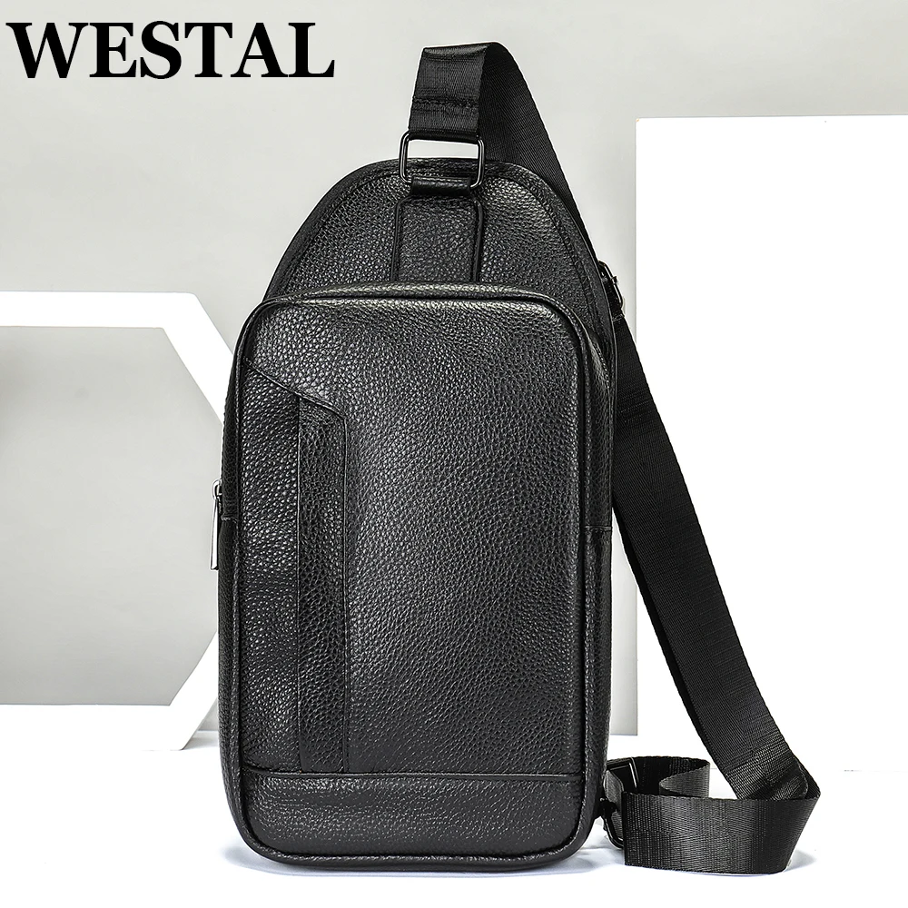 WESTAL Husband Shoulder Bags Men Chest Bag Cowhide Leather Crossbody Messenger Pack Phone Pouch Sling Bag 7.9 Inch iPad Trip
WESTAL Husband Shoulder Bags Men Chest Bag Cowhide Leather Crossbody Messenger Pack Phone Pouch Sling Bag 7.9 Inch iPad Trip