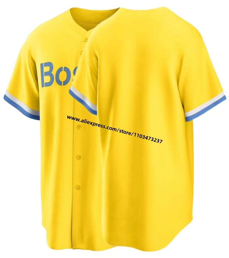 

Hot Selling Boston Baseball Jersey Stitched Softball Wear Team Uniform #34 David Ortiz #7 Masataka Yoshida High Quality