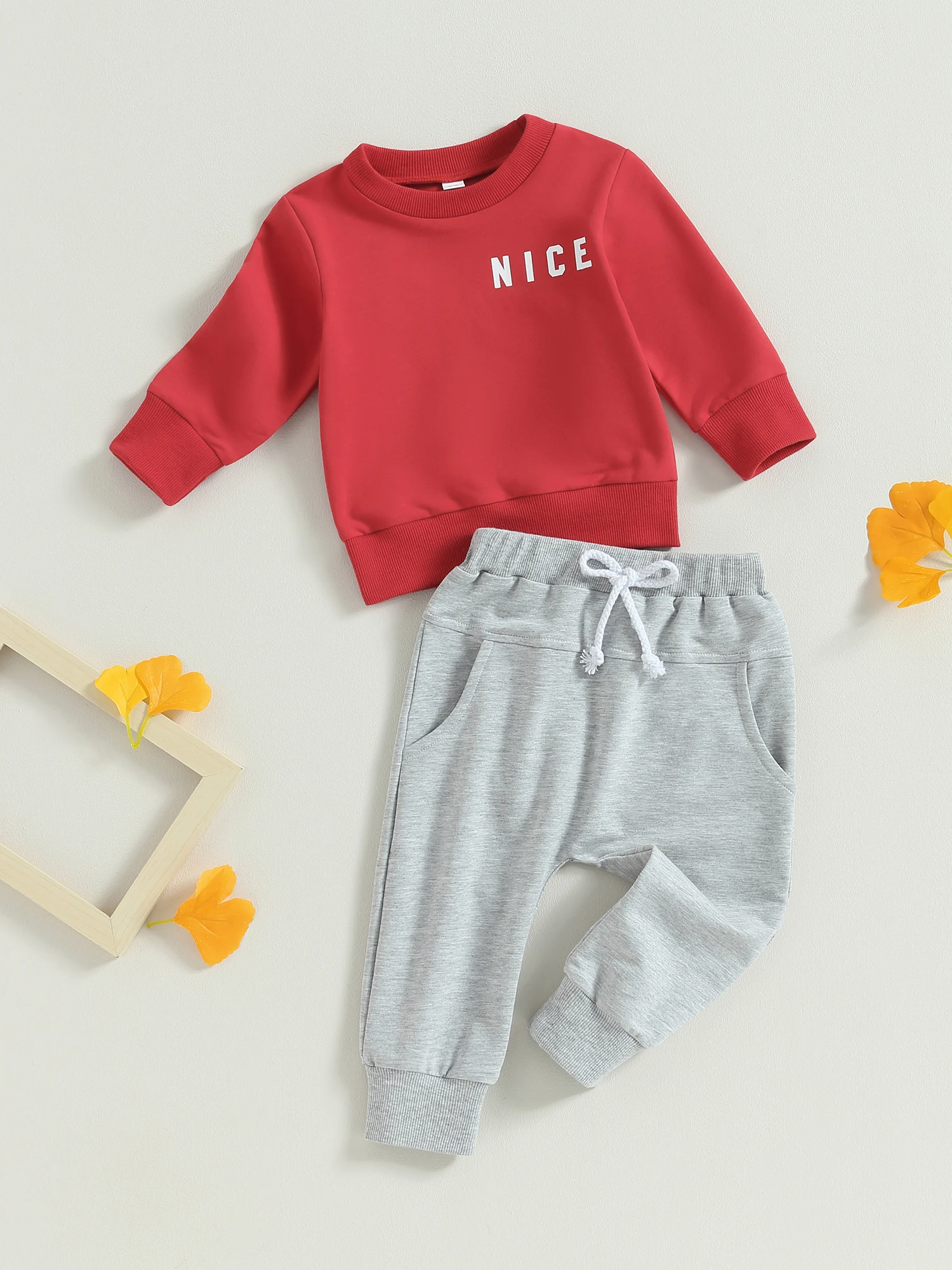 Toddler Boys 2PCS Outfit Sets Long Sleeve Hooded Sweatshirt with Letter Print and Elastic Waist Gray Pants Sets
Toddler Boys 2PCS Outfit Sets Long Sleeve Hooded Sweatshirt with Letter Print and Elastic Waist Gray Pants Sets