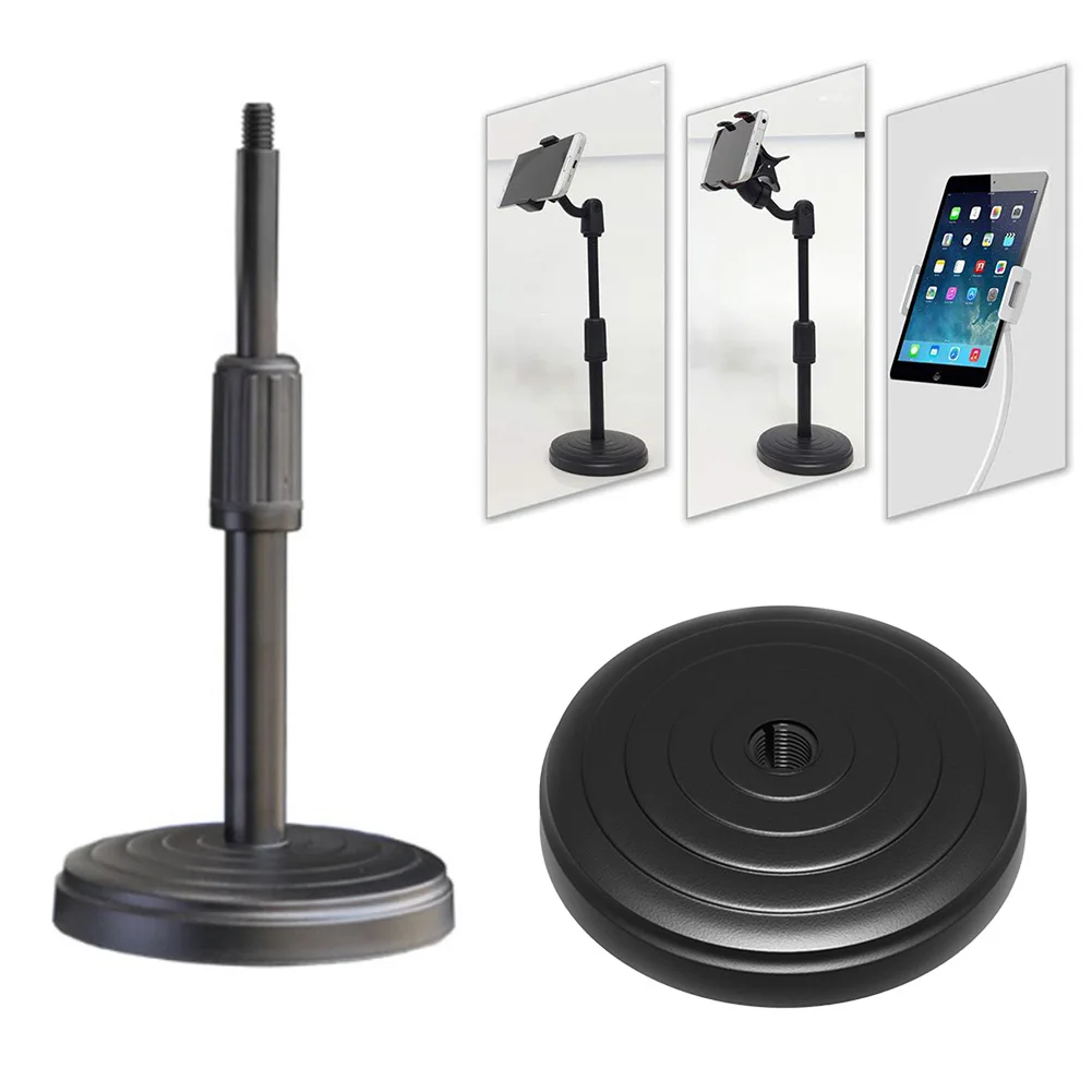 Plastic Phone Holder Adjustable Height Desktop Microphone Stand Phone Holder Mic Bracket Round Base Mobile Phone Accessories
Plastic Phone Holder Adjustable Height Desktop Microphone Stand Phone Holder Mic Bracket Round Base Mobile Phone Accessories