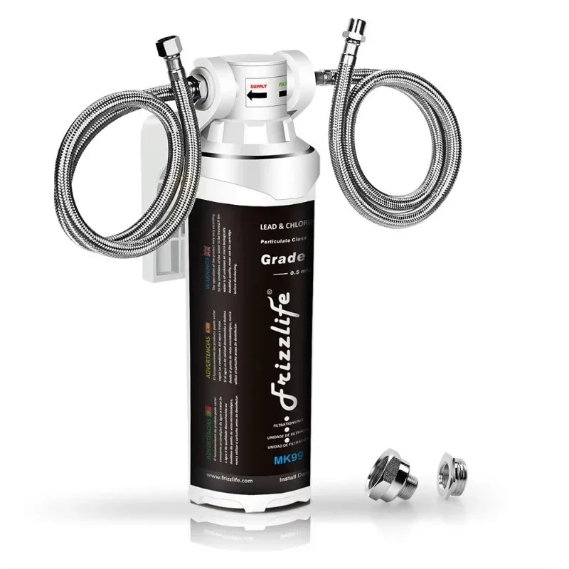 

Frizzlife Under Sink Water Filter System-NSF/ANSI 53&42 Certified High Capacity Direct Connect Under Counter Drinking