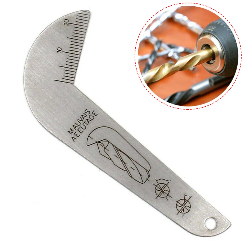 Drill Gauge Innovative Stainless Steel Tool for Sharpening Drill Bits Features 118 Degree Angle Measurement Markers
Drill Gauge Innovative Stainless Steel Tool for Sharpening Drill Bits Features 118 Degree Angle Measurement Markers