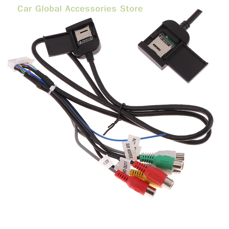 

Автомобильный стерео-радиоприемник с разъемом 20 P, RCA провод, жгут проводов, переходник, кабель сабвуфера, 4G, разъем для SIM-карты, автомобильный радиокабель
