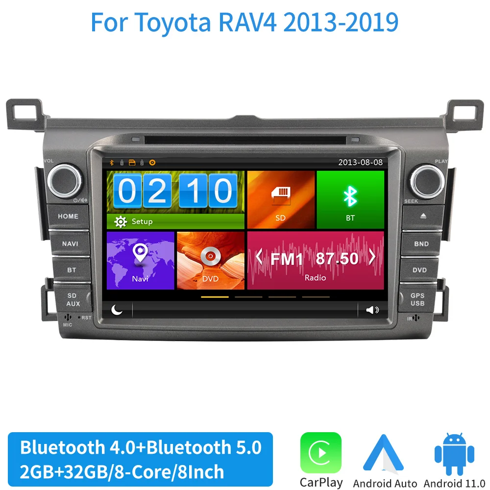 Car Multimedia Player For Toyota RAV4 RAV 4 2013-2019 Car Radio Stereo Video Navigation GPS DSP Head Unit CarPlay Android 11
Car Multimedia Player For Toyota RAV4 RAV 4 2013-2019 Car Radio Stereo Video Navigation GPS DSP Head Unit CarPlay Android 11