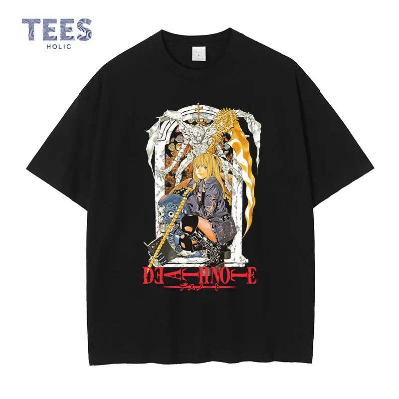Anime Death Note Printed T Shirt Men Streetwear Amane Misa Oversized T-shirts Harajuku Short Sleeve Manga Tops Tees 100% Cotton
Anime Death Note Printed T Shirt Men Streetwear Amane Misa Oversized T-shirts Harajuku Short Sleeve Manga Tops Tees 100% Cotton