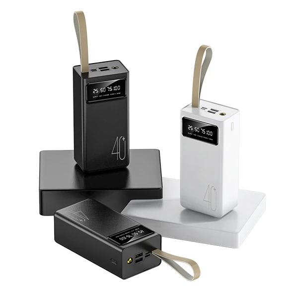 Wholesale factory new style hot sale Portable dual USB output, Micro TYPE-C dual input high-capacity 40000mah power bank
Wholesale factory new style hot sale Portable dual USB output, Micro TYPE-C dual input high-capacity 40000mah power bank