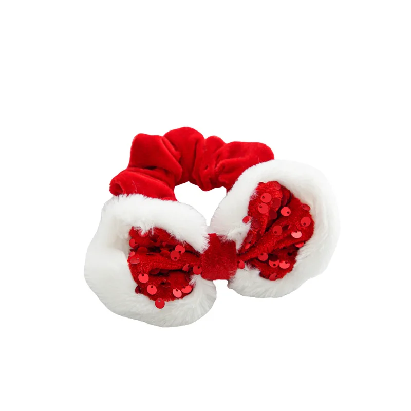 New Christmas Women Plush Scrunchies Lovely Girls Bowknot Sequin Ponytail Hair Tie Rope Fashion Rabbit Ears Large Scrunchies
New Christmas Women Plush Scrunchies Lovely Girls Bowknot Sequin Ponytail Hair Tie Rope Fashion Rabbit Ears Large Scrunchies