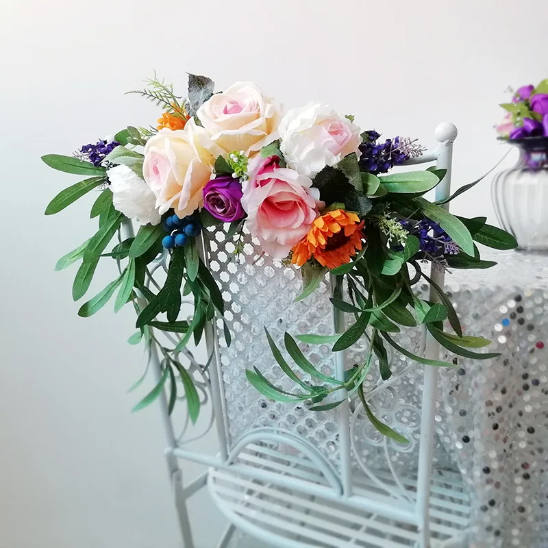 Artificial Flower Wreath Garland Bridal Bouquet Chair Back Flowers Eucalyptus Leaf Green Plants Peony Wedding Decor Props Gifts
Artificial Flower Wreath Garland Bridal Bouquet Chair Back Flowers Eucalyptus Leaf Green Plants Peony Wedding Decor Props Gifts