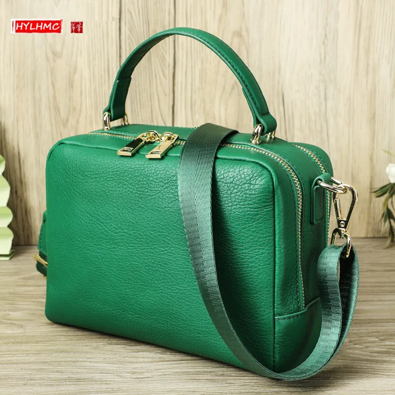 

Leather Tote Women's Handbags Fashion Crossbody Bag Premium Casual Cowhide Lady Shoulder Messenger Bags Luxury Brand