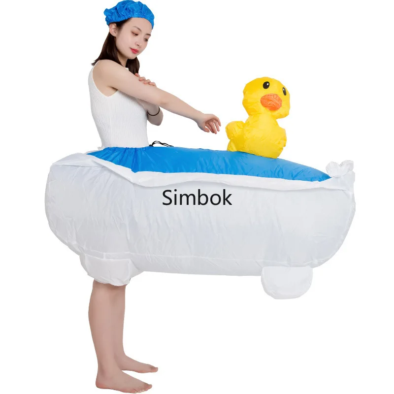 

Simbok Adult Inflatable Bathtubs Costume One Size Funny Cosplay Costume For Festivals Parties