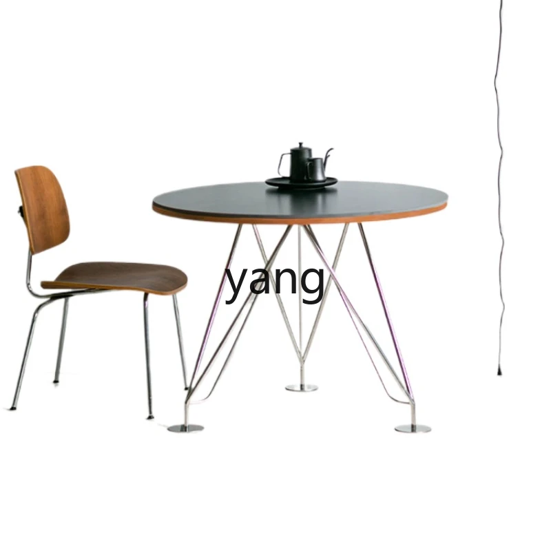 LXL Bauhaus Thickened Stone Plate Stainless Steel Living Room round Table Dining Table
LXL Bauhaus Thickened Stone Plate Stainless Steel Living Room round Table Dining Table