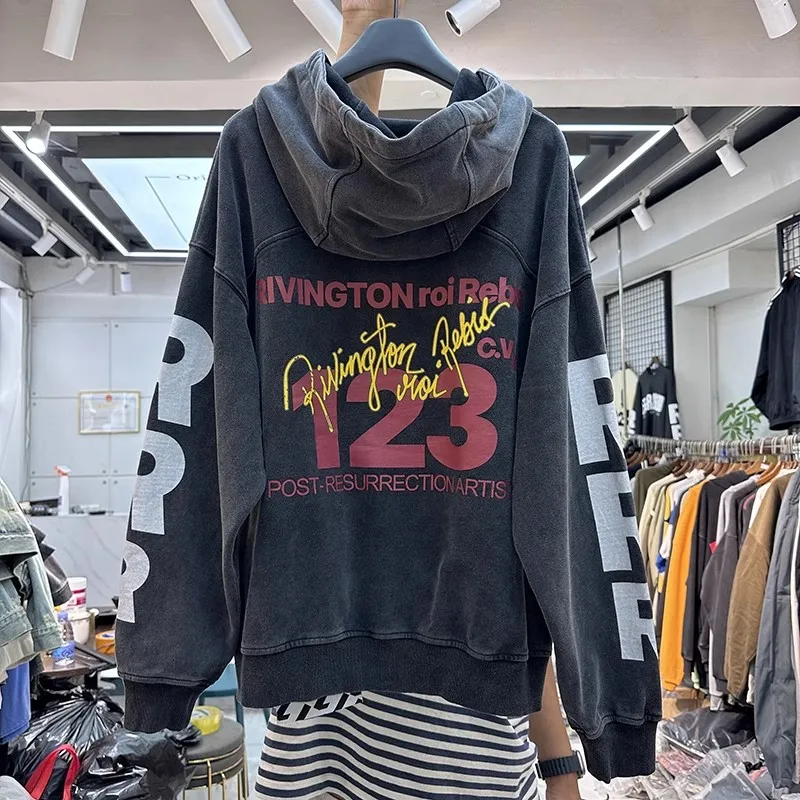 23SS Top Level Version Vintage RRR123 Hoodie Men Women Oversize Washed RRR 123 Hooded Pullovers Kanye West
23SS Top Level Version Vintage RRR123 Hoodie Men Women Oversize Washed RRR 123 Hooded Pullovers Kanye West