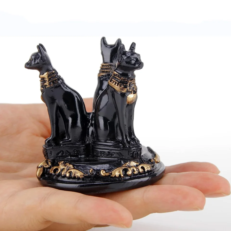 Bastet Cat Goddess Statues Resin Triple Egyptian Cat Crafts Display Base Crystal Ball Holder Home Tabletop Decoration Ornament
Bastet Cat Goddess Statues Resin Triple Egyptian Cat Crafts Display Base Crystal Ball Holder Home Tabletop Decoration Ornament