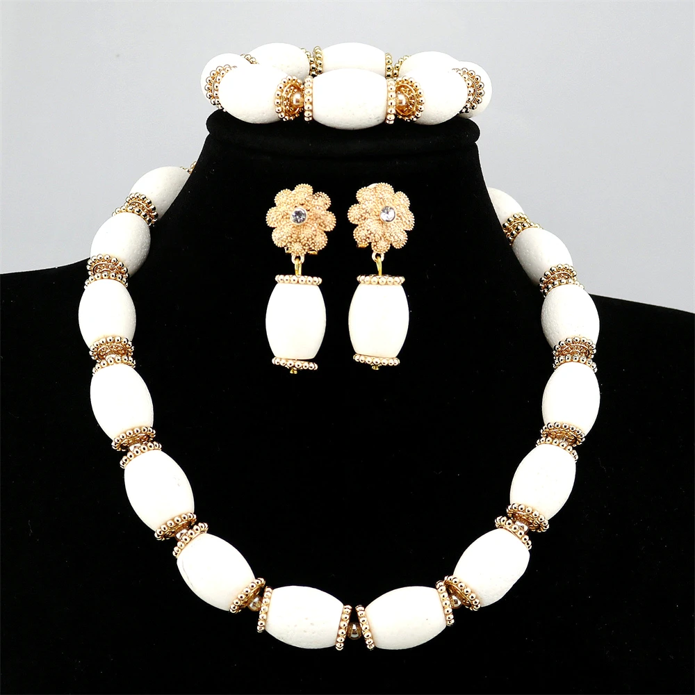 2022High Quality Nigerian Wedding African Beads Bridal Costume Jewelry Sets Necklace Women Handmade Dubai Real Coral Earring
2022High Quality Nigerian Wedding African Beads Bridal Costume Jewelry Sets Necklace Women Handmade Dubai Real Coral Earring