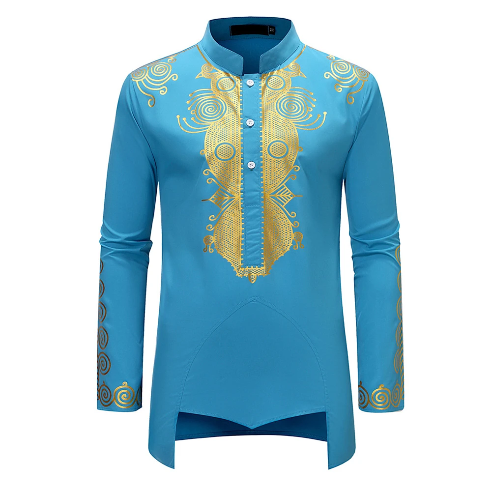 Luxury Men Long Sleeved Standing Collar African Dashiki Tribal Print Shirt Succinct Hippie Top Blouse Basic Men's Disco Shirts
Luxury Men Long Sleeved Standing Collar African Dashiki Tribal Print Shirt Succinct Hippie Top Blouse Basic Men's Disco Shirts