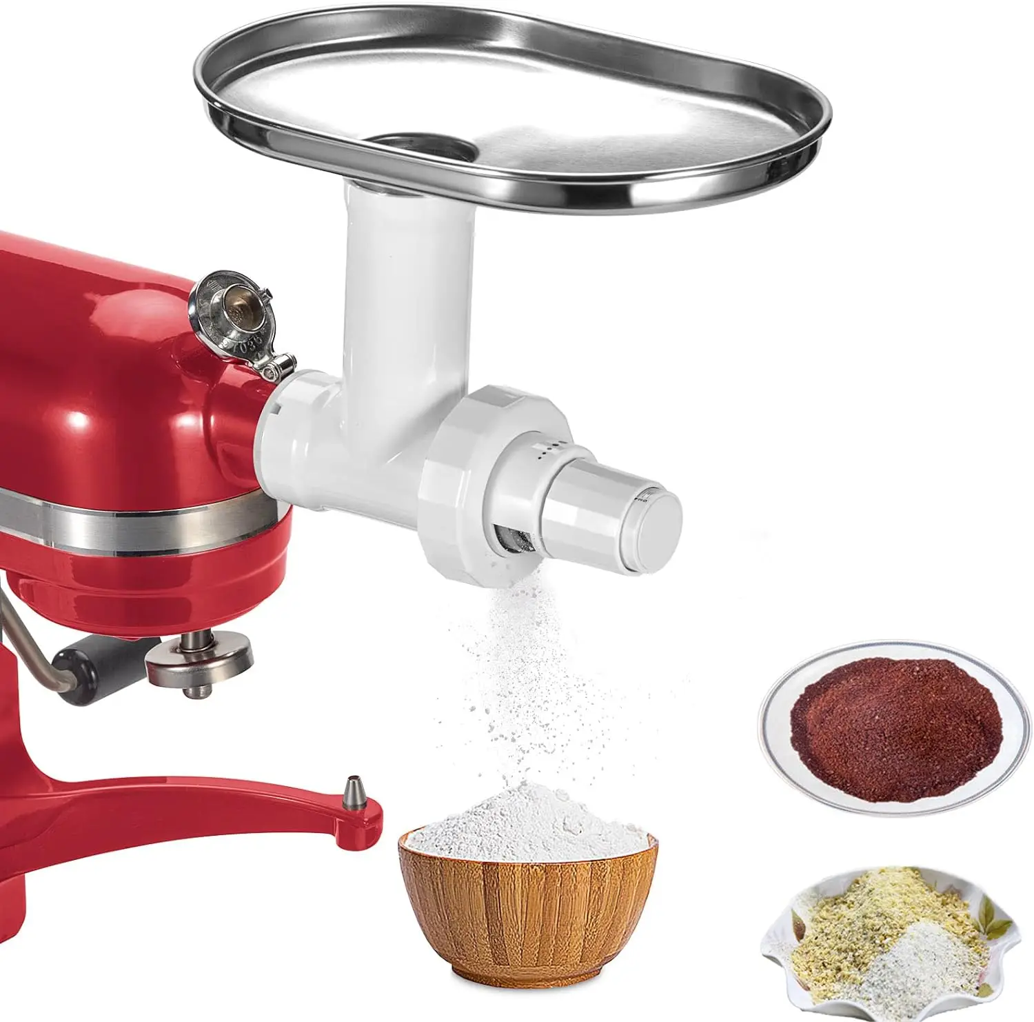 Mill Attachment for KitchenAid Stand Mixer, adjustable grain size for corn, barley, coffee, etc Falafels maker Portable coffee C
Mill Attachment for KitchenAid Stand Mixer, adjustable grain size for corn, barley, coffee, etc Falafels maker Portable coffee C