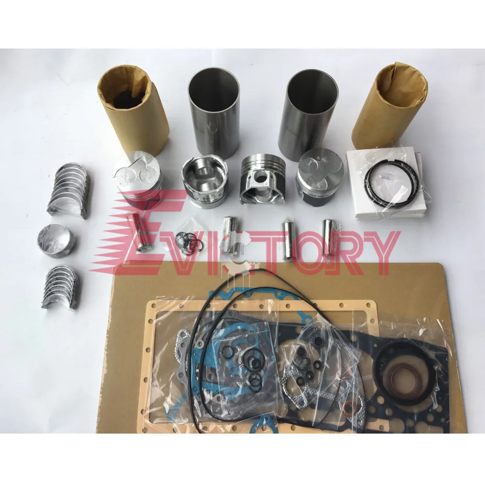 

For KUBOTA engine kit V1305 V1405 V1505 main conrod bearing piston ring valve guide seat cylinder liner full gasket kit