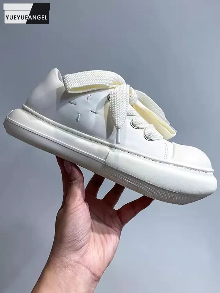 New Designer Mens Cowhide Genuine Leather Thick Platform Shoes Casual Skateboard Sneakers Low Cut Lace Up Round Toe Jogger Shoes
New Designer Mens Cowhide Genuine Leather Thick Platform Shoes Casual Skateboard Sneakers Low Cut Lace Up Round Toe Jogger Shoes