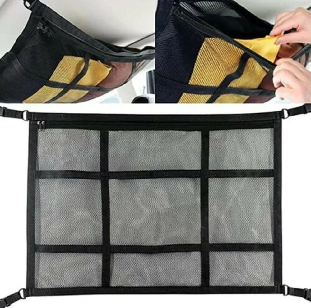 Portable Car Ceiling Storage Net Pocket Car Roof Interior Cargo Net Bag Car Trunk Storage Pouch Sundries Storage Organizer Net
Portable Car Ceiling Storage Net Pocket Car Roof Interior Cargo Net Bag Car Trunk Storage Pouch Sundries Storage Organizer Net