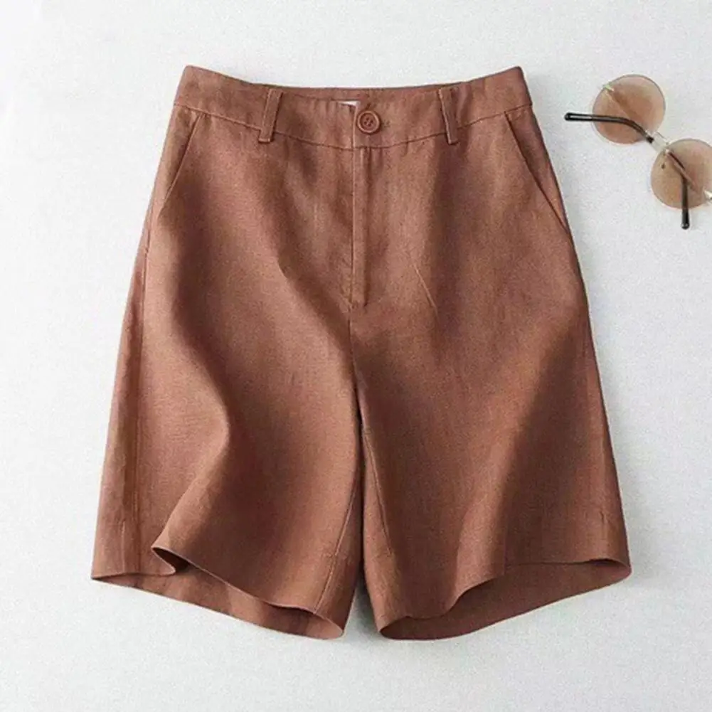 Thin Summer Short Pants Breathable Wide Leg Summer Short Pants Stylish Zipper Button Closure Women Shorts Women Garment 
Thin Summer Short Pants Breathable Wide Leg Summer Short Pants Stylish Zipper Button Closure Women Shorts Women Garment