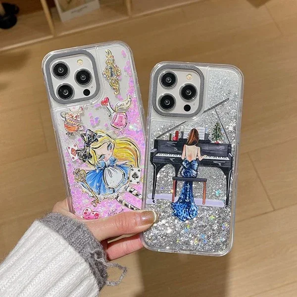 Elegant Piano Girl Transparent Border Quicksand Phone Case Cover for IPhone 12 13 14 15 Pro Max Case for IPhone 15 Pro
Elegant Piano Girl Transparent Border Quicksand Phone Case Cover for IPhone 12 13 14 15 Pro Max Case for IPhone 15 Pro