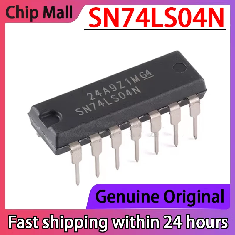 

10PCS SN74LS04N HD74LS04P DIP-14 Gate and Inverter 74LS04 Chip