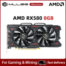 MLLSE Graphics Card AMD RX 580 8GB Gaming GDDR5 256Bit PCI Express 3.0 ×16 Radeon GPU Computer Mining ETH hashrate 28-30mh/s MLLSE Graphics Card AMD RX 580 8GB Gaming GDDR5 256Bit PCI Express 3.0 ×16 Radeon GPU Computer Mining ETH hashrate 28-30mh/s