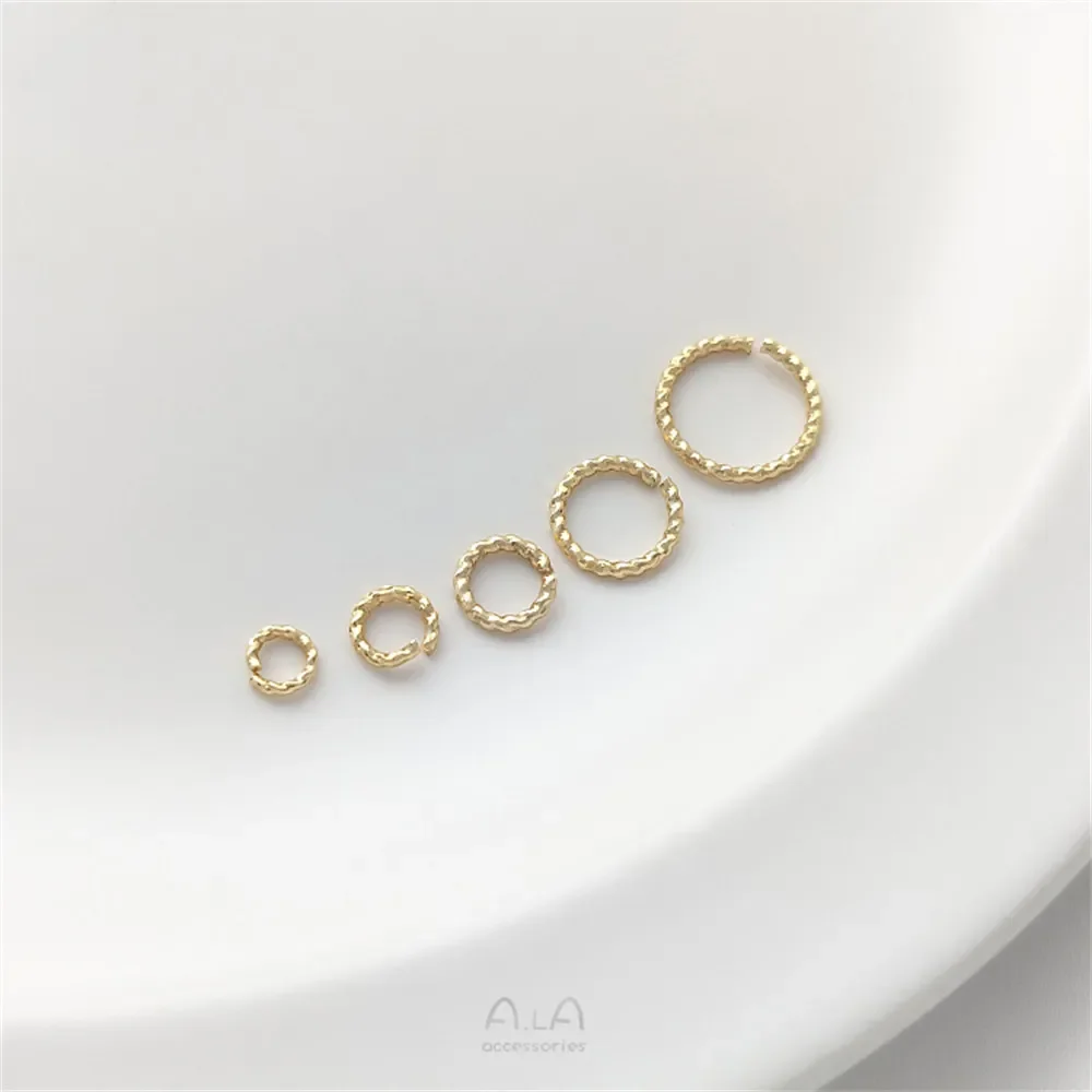 14K gold color floral opening ring handmade single loop DIY bracelet necklace earrings jewelry connection ring accessories
14K gold color floral opening ring handmade single loop DIY bracelet necklace earrings jewelry connection ring accessories