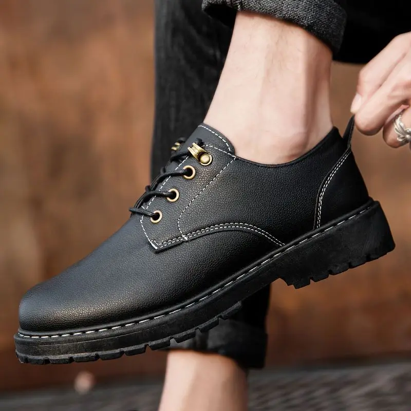 Office Men's Leather Shoes Platform Thick Sole Brogue Male Casual Shoe Round Toe Summer Sale Comfortable Cowhide Slip-on New In
Office Men's Leather Shoes Platform Thick Sole Brogue Male Casual Shoe Round Toe Summer Sale Comfortable Cowhide Slip-on New In