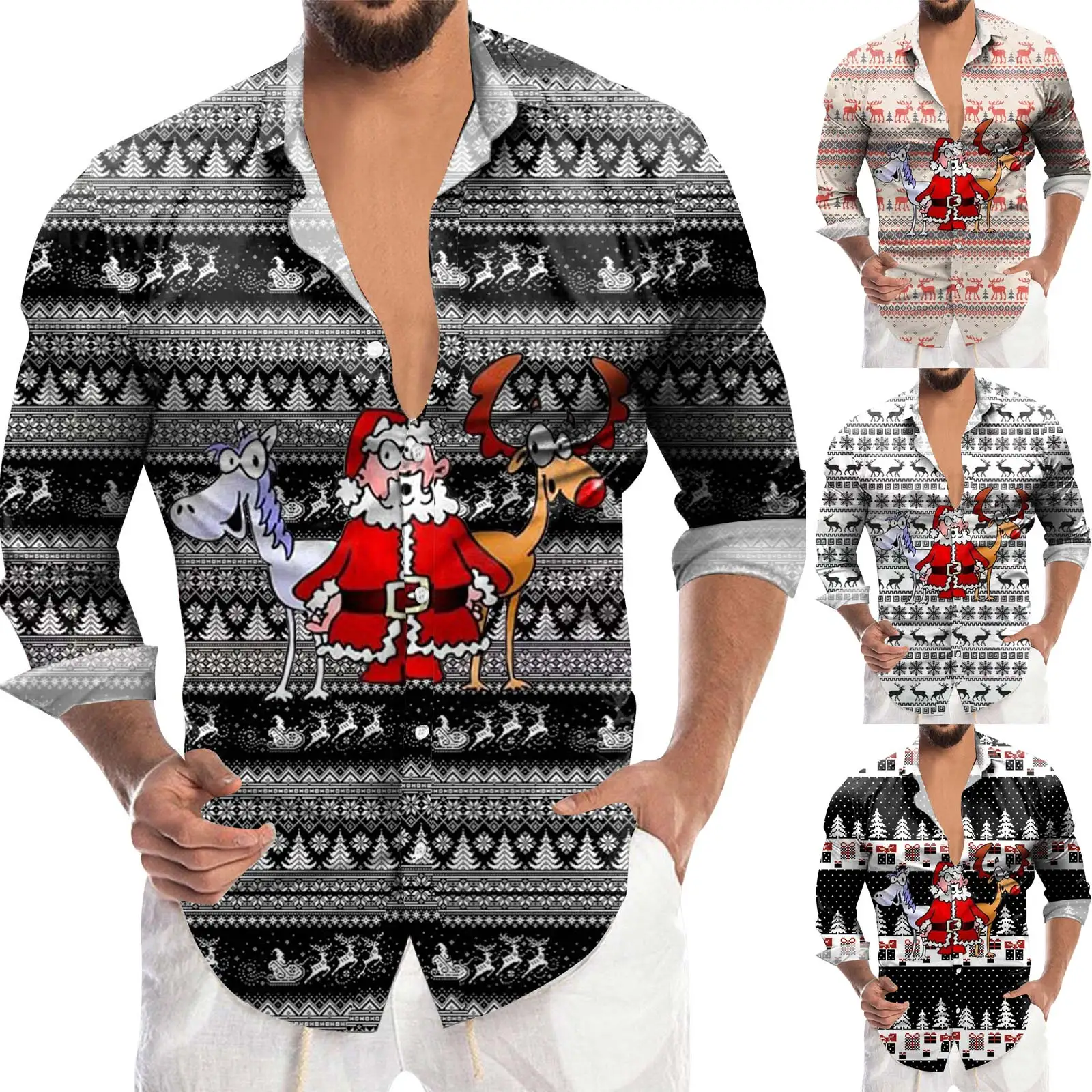 Men Romper Jumpsuit Men Casual Long Sleeve Autumn Winter Christmas 3D Printed Shirts Solid Color Tops Men Fuzzy Outdoor Slipper
Men Romper Jumpsuit Men Casual Long Sleeve Autumn Winter Christmas 3D Printed Shirts Solid Color Tops Men Fuzzy Outdoor Slipper
