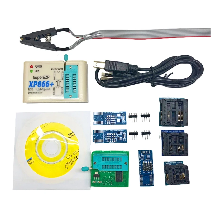 XP866 + SPI FLASH программатор Z Seat 24/25/93 Bios 25T80 burn + 8 высокоскоростных программаторов
XP866 + SPI FLASH программатор Z Seat 24/25/93 Bios 25T80 burn + 8 высокоскоростных программаторов