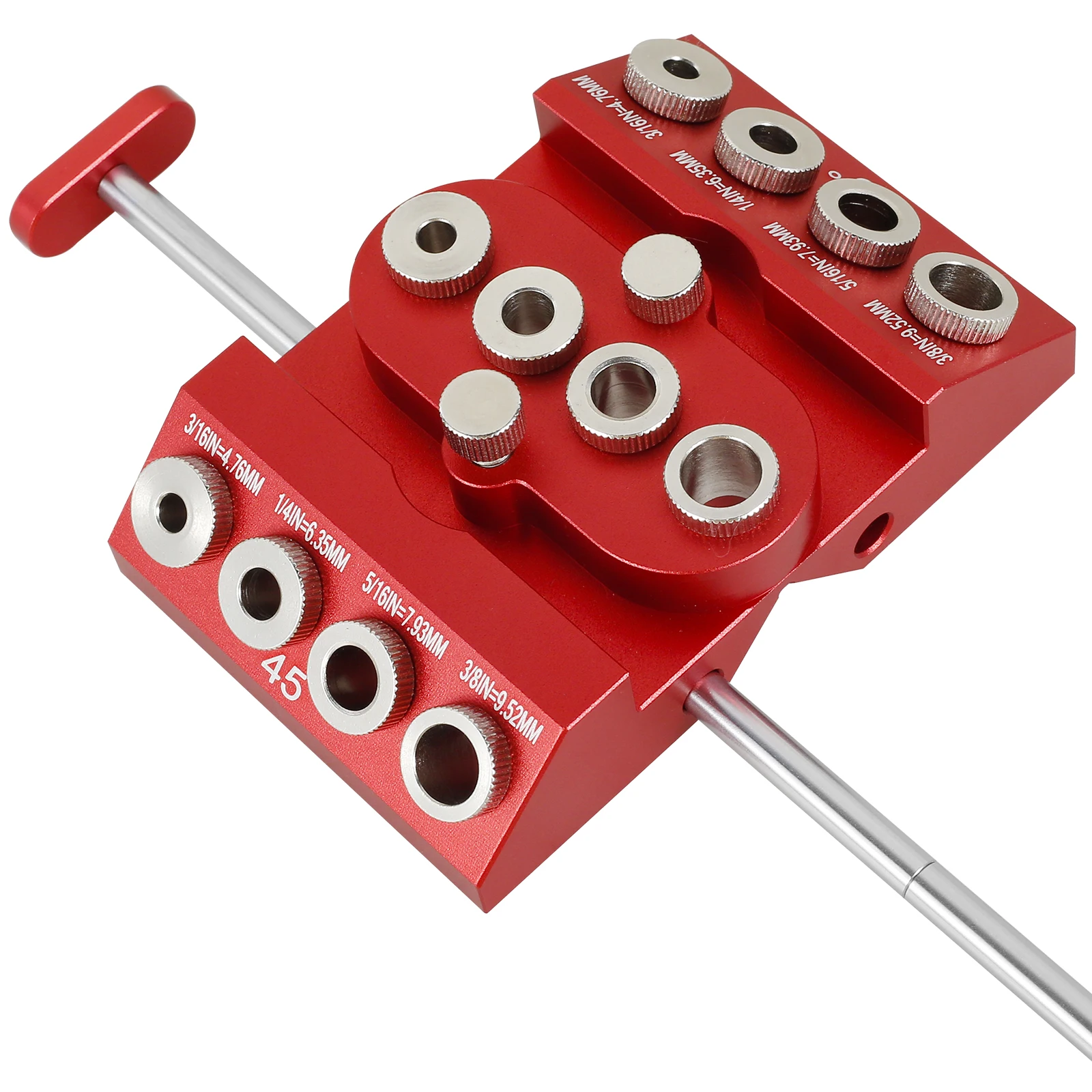 30 45 90 Angle Drill Guide Jig Aluminum Alloy Drilling Hole Guide Jig Multipurpose Drilling Jig Portable Hole Drilling Locator
30 45 90 Angle Drill Guide Jig Aluminum Alloy Drilling Hole Guide Jig Multipurpose Drilling Jig Portable Hole Drilling Locator