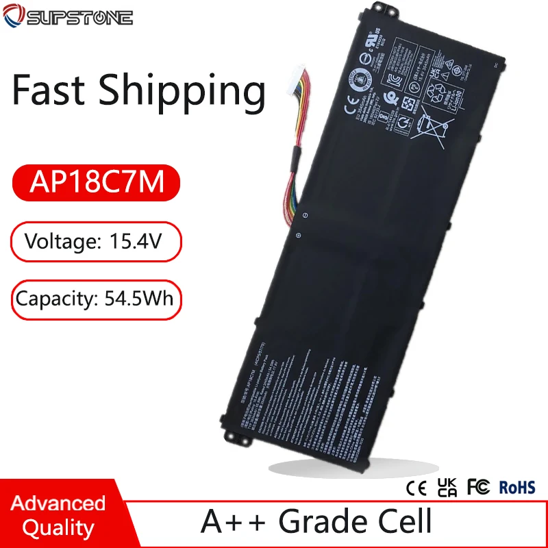 

AP18C7M AP18C7K 4ICP5/57/79 Laptop Battery For Acer Spin 5 SP513-54N,Swift 3 SF313-52G,SF514-55GT,54G,Aspire 3 A317-51G,N19H3