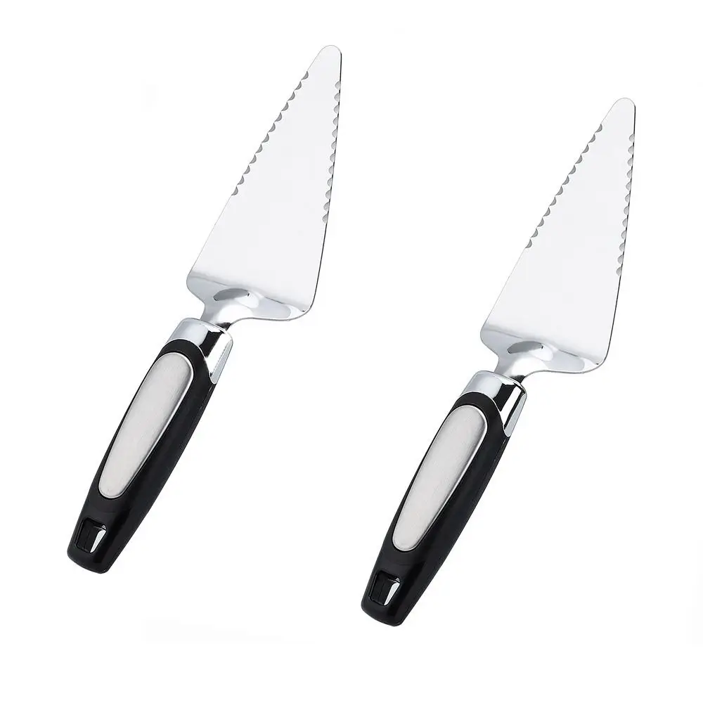 2 Pcs Stainless Steel Cake Server Black Triangular Shape Pie Server Ergonomic Design with Teeth Cake Server Spatula Pizza
2 Pcs Stainless Steel Cake Server Black Triangular Shape Pie Server Ergonomic Design with Teeth Cake Server Spatula Pizza