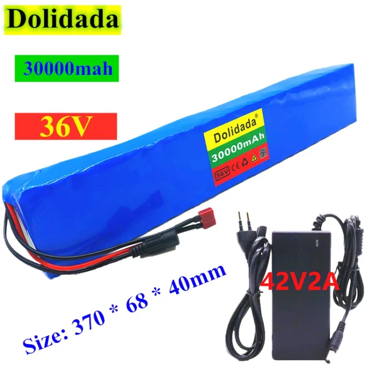 New High Power 36V Battery 10S4P 30Ah 18650 Battery Pack 800W 42V 30000mAh for Ebike Electric Bicycle with BMS+charger
New High Power 36V Battery 10S4P 30Ah 18650 Battery Pack 800W 42V 30000mAh for Ebike Electric Bicycle with BMS+charger
